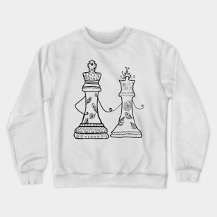 King & Queen Chess figures Crewneck Sweatshirt